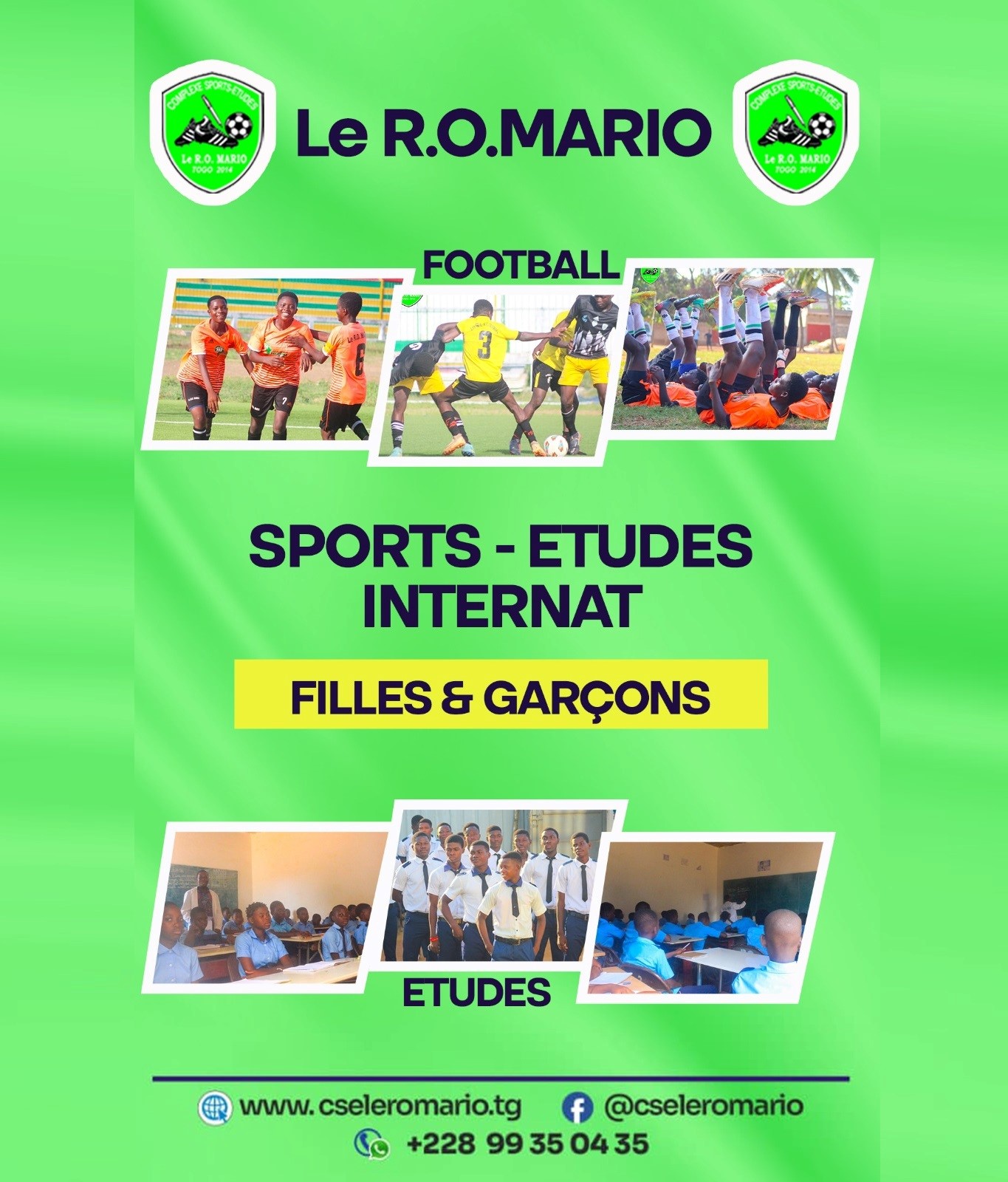 Complexe Sports - Etudes avec Internat Le R.O.MARIO | Inscription